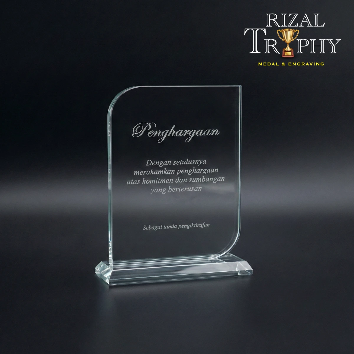 RTC235 Crystal Plaque