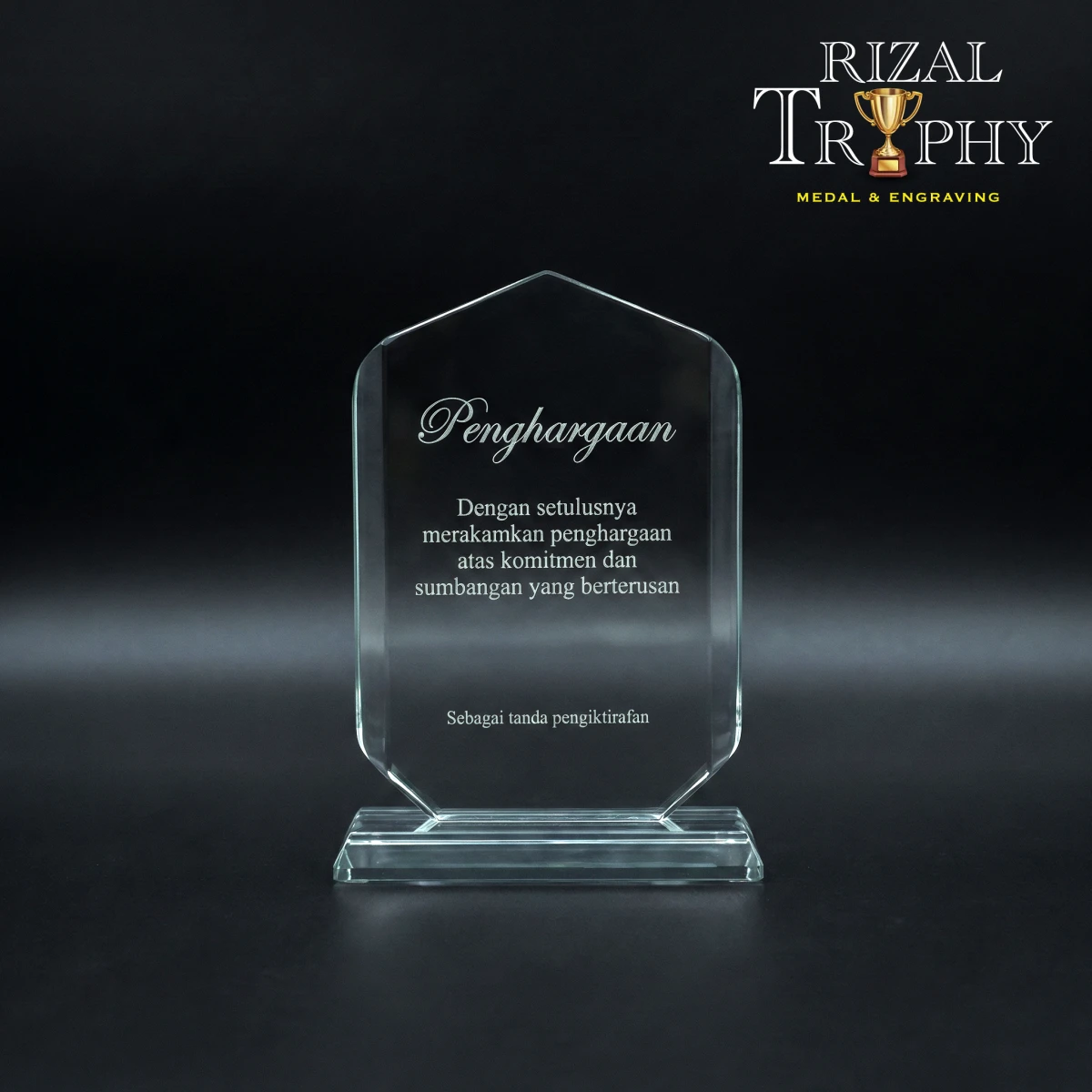 RTC231 Crystal Plaque