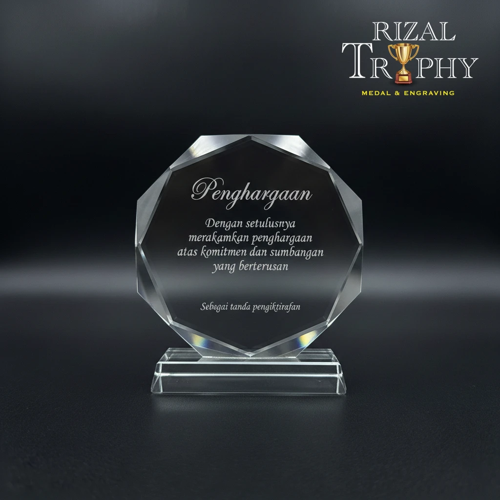RTC232 Crystal Plaque