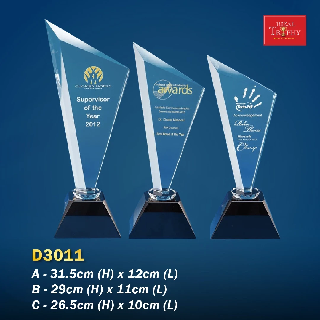D3011 Crystal Trophy