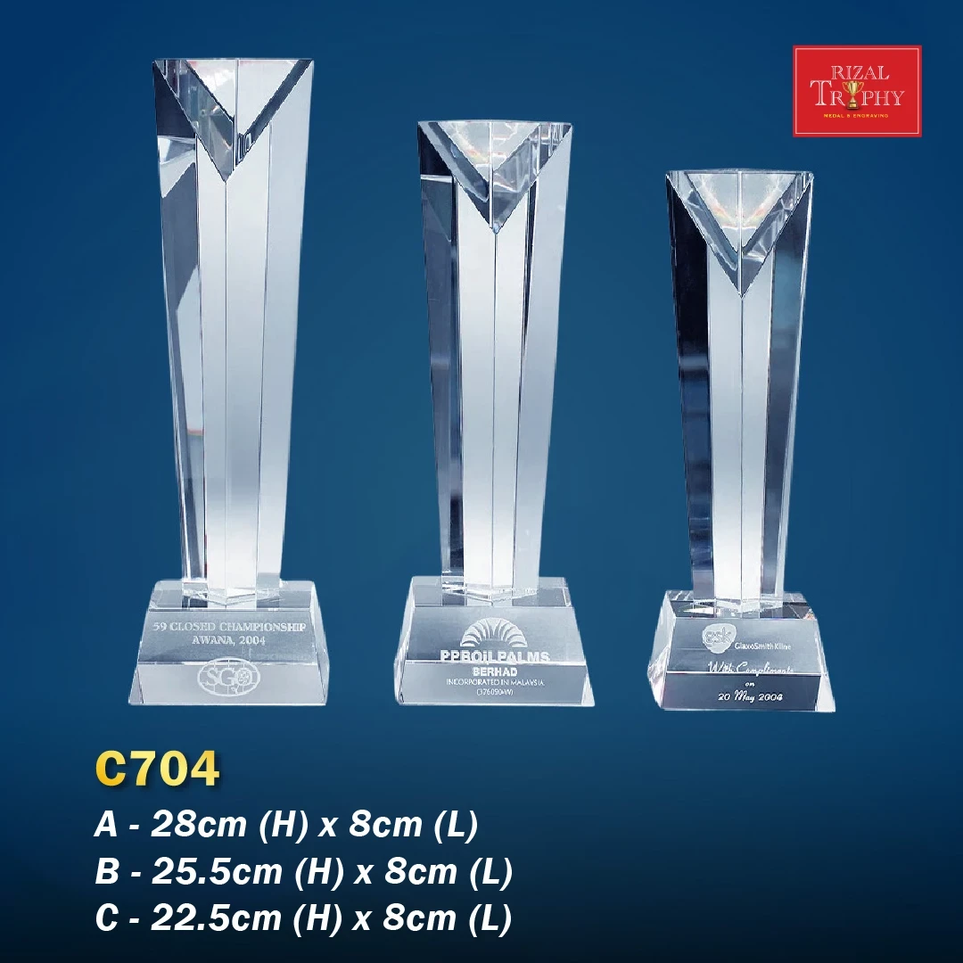 C704 Crystal Trophy