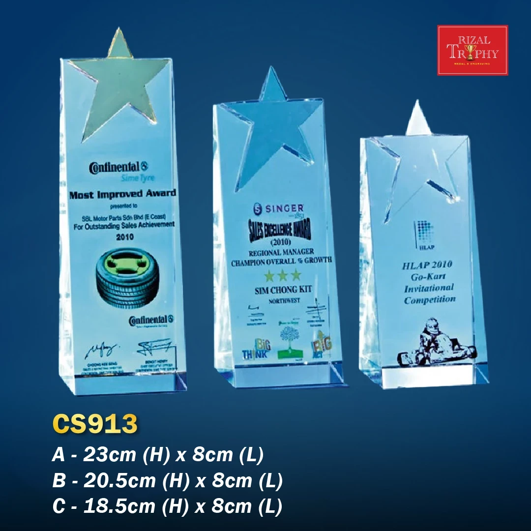 CS913 Crystal Trophy