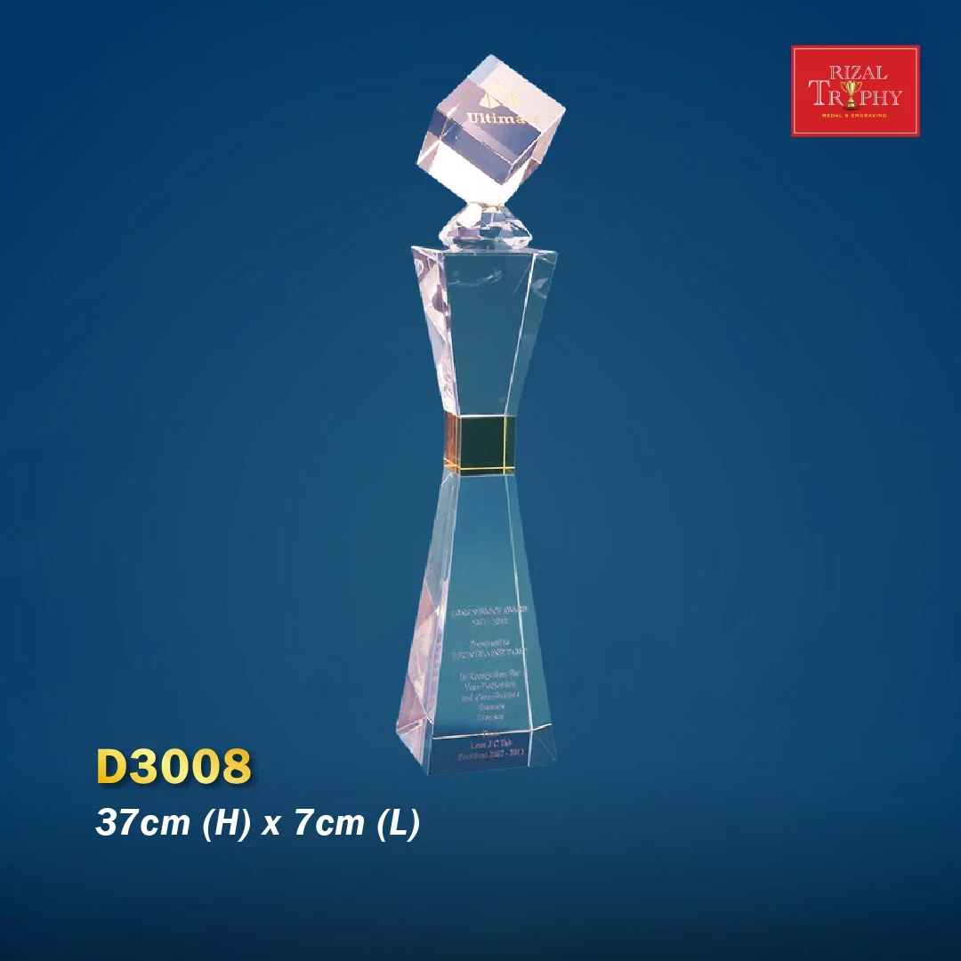 D3008 Crystal Trophy