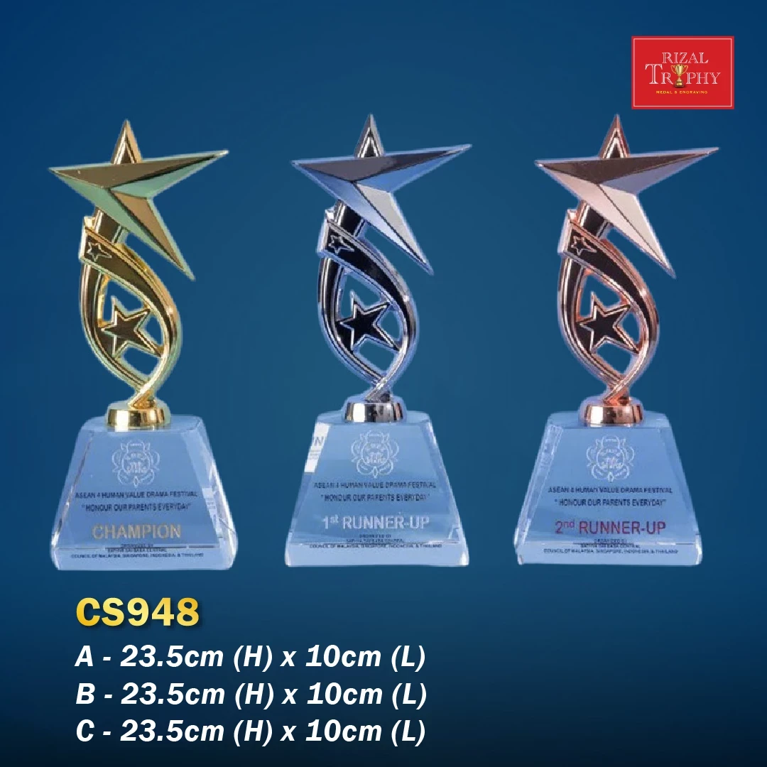 CS948 Crystal Trophy