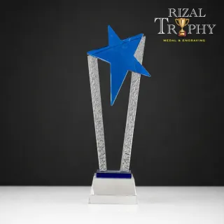 Trophy Crystal Plaque - Rizal Trophy
