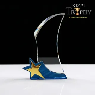 Trophy Crystal Plaque - Rizal Trophy