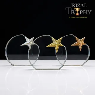 Trophy Crystal Plaque - Rizal Trophy