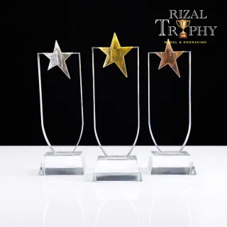 Trophy Crystal Plaque - Rizal Trophy