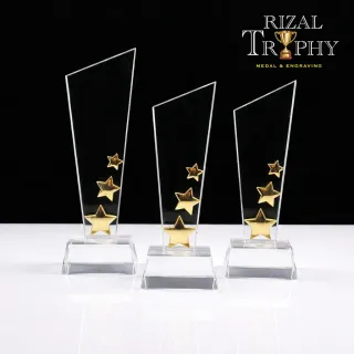 Trophy Crystal Plaque - Rizal Trophy