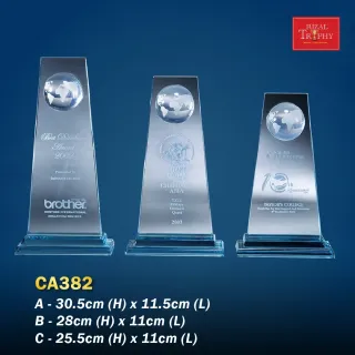 Trophy Crystal Plaque - Rizal Trophy