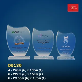 Trophy Crystal Plaque - Rizal Trophy