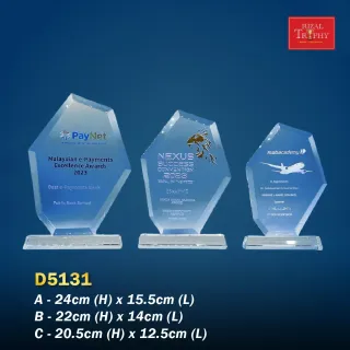 Trophy Crystal Plaque - Rizal Trophy