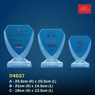 Trophy Crystal Plaque - Rizal Trophy