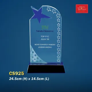 Trophy Crystal Trophy - Rizal Trophy