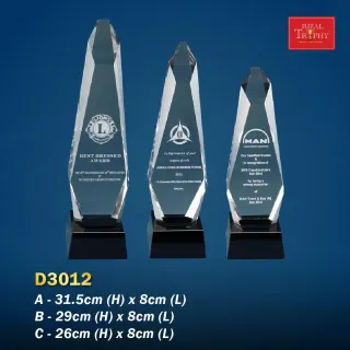 Trophy Crystal Trophy - Rizal Trophy