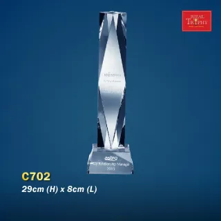 Trophy Crystal Trophy - Rizal Trophy