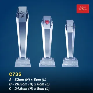 Trophy Crystal Trophy - Rizal Trophy