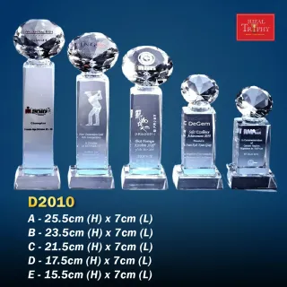 Trophy Crystal Trophy - Rizal Trophy