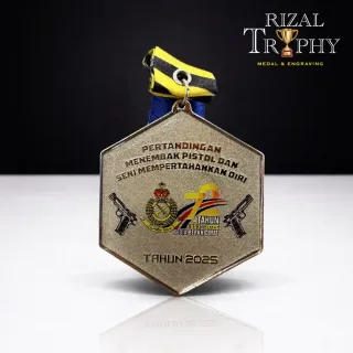 Trophy Medal Etching - Rizal Trophy