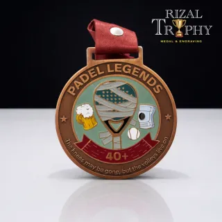 Trophy Medal Etching - Rizal Trophy