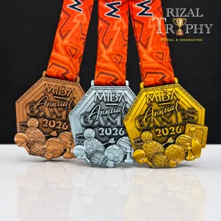 Trophy Medal Zinc Alloy - Rizal Trophy