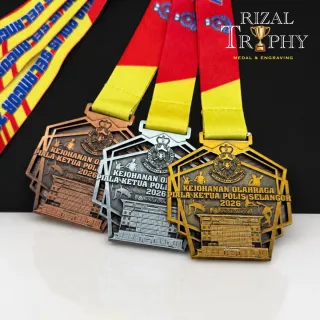 Trophy Medal Zinc Alloy - Rizal Trophy