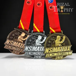 Trophy Medal Zinc Alloy - Rizal Trophy