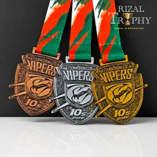 Trophy Medal Zinc Alloy - Rizal Trophy